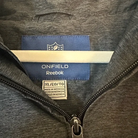 Reebok Pittsburgh Steelers Gray Windbreaker Jacket Size XL - Picture 5 of 8